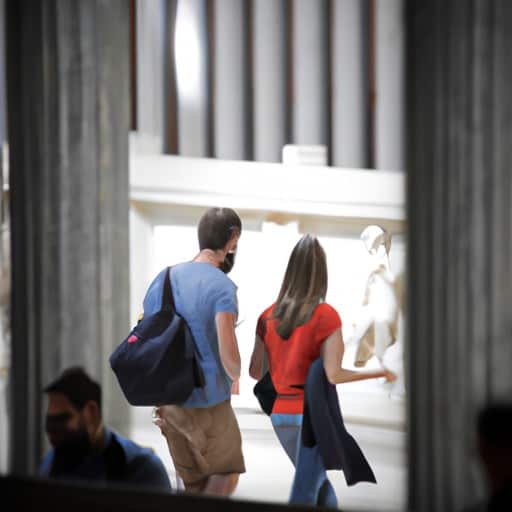 מבקרים החוקרים את מוזיאון הפראדו המפורסם