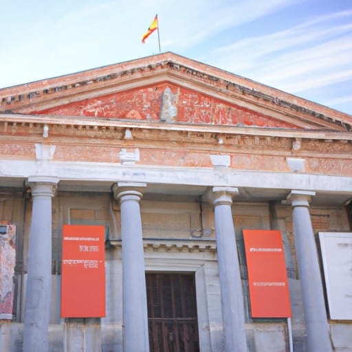 החלק החיצוני של מוזיאון פראדו המפורסם